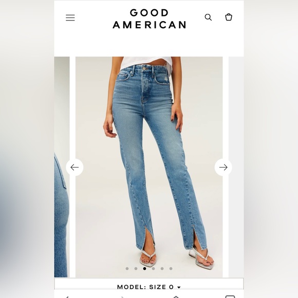 Good American Jeans size 00 - Picture 2 of 5